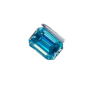 Stonewels Fancy Ocean Blue Emerald Cut DEF VVS 1CT 2CT 3CT 4CT HPHT CVD IGI/Diamant synthétique certifié en vrac cultivé en laboratoire - Product Image 1