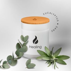 Vela de Soja Curativa con Aromaterapia de Eucalipto, Pino, Salvia y Menta para Limpieza y Renovación Energética, 50 Horas de Duración para Meditación - Product Image 2