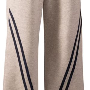 Women Beige Sweatpants Wide Leg Elastic Waist Utility Pockets Casual Streetwear <b>Trousers</b> Custom OEM Private Label Manufacturer - Product Image 6