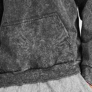Sudadera con Capucha Personalizada con Lavado Ácido, Fabricante OEM, Sudadera de Algodón Vintage Premium, Suministro Directo de Fábrica al por Mayor para Marcas de Moda - Product Image 5
