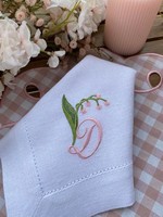 Serviettes de mariage brodées personnalisées en couleur et en taille, lettres monogrammes personnalisées, linge de table de mariage haut de gamme en lin