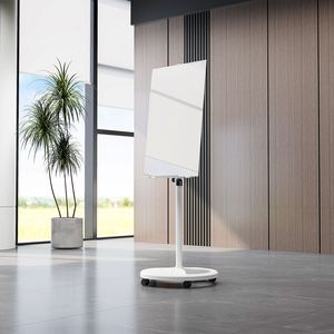 Lavagna Magnetica in Vetro Temperato Rimovibile con Altezza Regolabile 36 X 24 per Casa e Scuola, Lavagna Cancellabile a Secco per Uso Domestico - Product Image 3