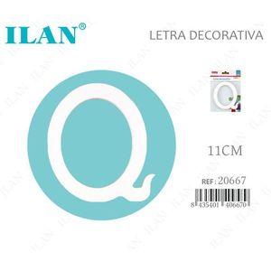 Lettera Decorativa Ilan Q 11Cm Bianca Per Decorazione Casa - Product Image 3