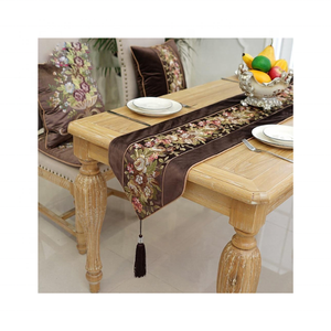 2024 Vibrant Velvet 84-Inch <b>Table</b> <b>Runner</b> GOTS Certified 100% Cotton Embroidered Tropical Design Weddings Home Planet-Friendly - Product Image 1