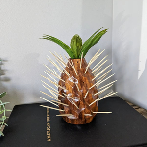 Wooden <b>Toothpick</b> Holder With Elegant Design For Home Dining Table Restaurant Counter And Office Use - Product Image 1