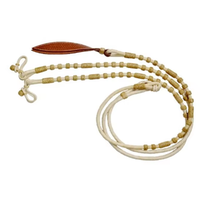 ROYAL INTERNATIONAL High Grade Hand Braided Rawhide Romal Reins | Horse Tack <b>Chestnut</b> Leather Riding Equipment Made India - Product Image 3