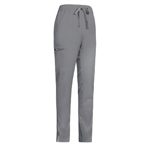 Pantalones Médicos Unisex, 180 GSM, Tela Elástica de Algodón y Poliéster, Azul Marino, Cintura con Cordón, Bordado Personalizado, Tela Tejida, Hospital - Product Image 1