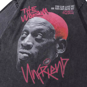 Camiseta de Manga Corta para Hombre, 240g-300g, Corte Ajustado, Personalizada, Transpirable, Informal, de Algodón Lavado - Product Image 4