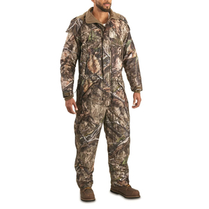 Traje de Caza, Ropa de Camuflaje, Chaqueta con Capucha, Pantalones, Poliéster y Algodón, Múltiples Bolsillos, Uniforme Táctico de Camuflaje - Product Image 1