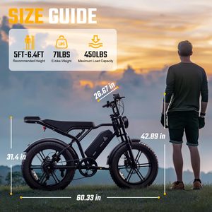 Bicicleta eléctrica de montaña deportiva con neumáticos de nieve Retro 20*4 para el mercado europeo, batería de litio de 48V 15AH, doble suspensión y frenos. - Product Image 5