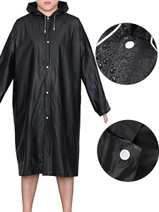Imperméable portable pour adultes avec capuche et manches - Product Image 3