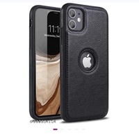 Coque de Téléphone Luxe en Cuir Véritable Hybride Antichoc pour Smartphone iPhone 13 13 Pro 13 Pro Max Personnalisable