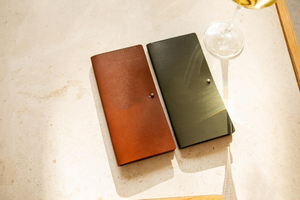 Elegante Porta-Cuadernos de Restaurante de Cuero Genuino con Logotipo Personalizado, Presentador de Comandas, Tarjetero para Camarero LBH-0041 - Product Image 4