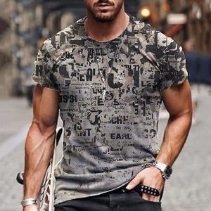 Camisetas casuales para hombre con estampado 3D, sublimación digital, cuello redondo, manga corta, alta calidad, venta al por mayor. - Product Image 1