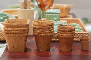 Pot de culture biodégradable en fibre de coco pour semis, plateau de germination en tourbe de coco naturelle pour serre et jardin, 4 pouces - Product Image 4