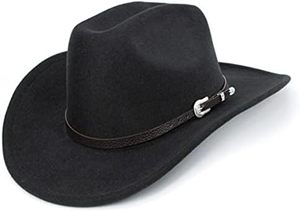 Sombrero Vaquero Occidental Vintage Unisex, Fedora Enrollable con Hebilla Decorativa, Fabricante OEM - Product Image 5