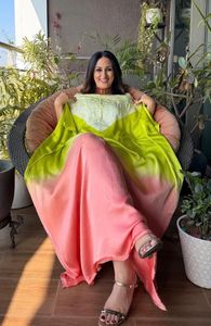 Kaftan sibori haut de gamme non cousu en pure soie modal, tissu de créateur tie-dye pour robe kaftan, matière pour femmes, fournisseur en gros - Product Image 4