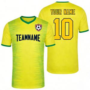 Uniforme de Fútbol Juvenil de Alta Calidad, Jersey y Pantalones Cortos 3D que Absorben la Humedad, Tallas 2-12 Años, Cuello en V, Transpirable, para Niños y Niñas - Product Image 1