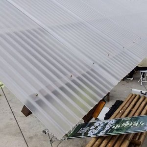Wintergarten Anti-Aging Korrosionsbeständige Anti-UV Wasserdichte Polycarbonat-Wellplatte <span class=keywords><strong>PC</strong></span>-Wellbedachungsplatte Direkt ab Werk - Product Image 5