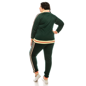ชุดเซ็ตเสื้อฮู้ดพิมพ์ลายแฟชั่นฤดูหนาว 2026 สำหรับผู้หญิง สไตล์ลำลองแบบสองชิ้น เสื้อครึ่งซิป กางเกงจ็อกเกอร์ขายส่ง - Product Image 4