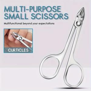 Juego de Tijeras para Cutículas de Acero Inoxidable, Herramientas para el Cuidado de las Uñas, para Eliminar Piel Muerta, Manicura y Pedicura, Incluye Lima de Uñas Nano - Product Image 3