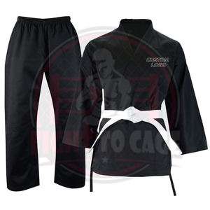 Uniforme de BJJ 2026 de Calidad Premium con Logotipo Personalizado, Cinturón Blanco en Contraste, Impreso, Elástico, Transpirable, Ligero, de Poliéster y Algodón - Product Image 3
