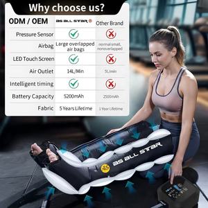 Air Pressure Foot And Leg <b>Massage</b> <b>Machine</b> 6 Chamber Gun Smart App Control for Athletes ODM CE AS ALL STAR - Product Image 3