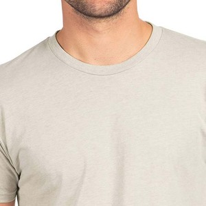T-shirts de sport respirants pour hommes en coton 100% uni, coupe classique, manches courtes, pour la musculation, avec empiècement avant - Product Image 5