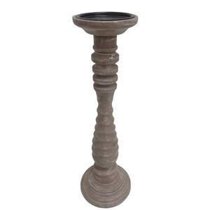Indian Handmade Design Home Decorative Metal Luxury <b>Candle</b> <b>Holder</b> <b>Pillar</b> Matt <b>Black</b> Powder Coated Finishing Wholesaler - Product Image 1