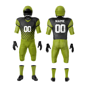 Uniforme de football américain de qualité supérieure à prix raisonnable, style unique avec manches courtes imprimées respirantes - Product Image 1