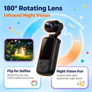 กล้องแอคชั่นพกพา IFA03 Q14 สำหรับกีฬา ความละเอียด 1080P 130 °   ซูมมุมกว้าง 8 เท่า 180 °   กล้องแอคชั่นแบบหมุนได้แบบพกพา - Product Image 4