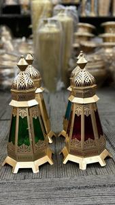 Lanterne à bougie en fer artisanale, pot en verre décoratif, style islamique, décoration d'intérieur, couleur et taille personnalisées, durable, portable, Noël, Pâques - Product Image 5