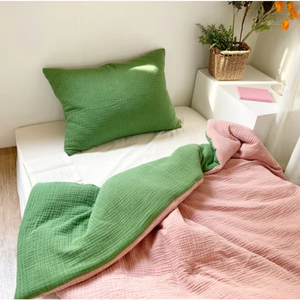 Couette en gaze de coton double face de qualité supérieure coréenne, écologique, respirante et douce, 6 oz, pour adultes et enfants, taille personnalisée - Product Image 1