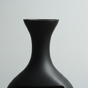 Luxury Hollow <b>Matte</b> Black Metal Vase Elegant Handcrafted Slim Neck Modern Home Decor <b>Table</b> Centerpiece Single Unit Only - Product Image 6