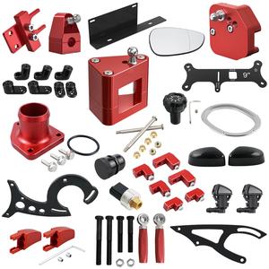 BEVINSEE pour <span class=keywords><strong>Ford</strong></span> Focus <span class=keywords><strong>ST</strong></span> RS <span class=keywords><strong>MK3</strong></span> MK7 Mustang <span class=keywords><strong>Fiesta</strong></span> F150 F250 F350 pièces de rechange de voiture en aluminium accessoires automobiles remplacement - Product Image 1