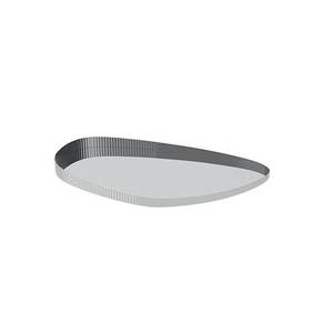 Modern Stainless Steel <b>Mirror</b> Finish Serving <b>Tray</b> Decorative Oval Metal <b>Tray</b> for Coffee Table Dining and Display - Product Image 3