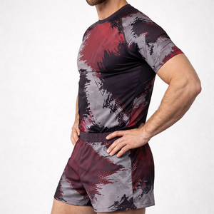 Nouvel ensemble de rashguard MMA 2026 personnalisé imprimé, écologique, 100 % polyester 150 g/m², comprenant une chemise de compression et un short de combat pour grappling sans kimono - Product Image 1