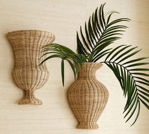 Jarrón/ maceta decorativa de ratán para la decoración de tu hogar, hecho en Vietnam con precio de mayoreo. - Product Image 6