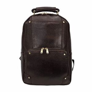 Sac à dos classique en cuir véritable avec poignée robuste, sacoche d'ordinateur portable pour homme, idéal pour l'école et les affaires - Product Image 2
