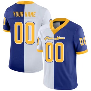 Nouveau maillot de football américain au design optimal pour hommes, manches courtes, personnalisable, 100% polyester, vêtements d'entraînement de qualité supérieure - Product Image 1