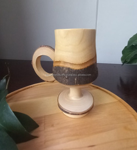 Tasses en bois de haute qualité pour un usage quotidien, tasses en bois uniques pour la bière et le vin - Product Image 5