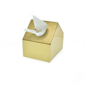 Premium Rectangular Metal Tissue Box Holder Sleek Design For Bathroom <b>Vanity</b> Dining <b>Table</b> And Office Desk - Product Image 4