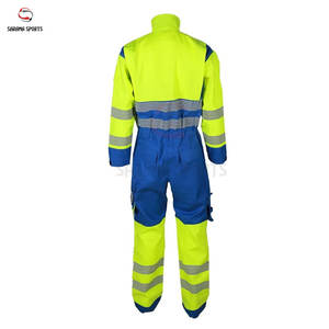 Conjunto de Ropa de Trabajo para Obras de Construcción, Ropa de Seguridad Fluorescente Reflectante con Tiras Reflectantes para Protección Laboral - Product Image 2