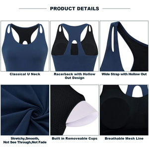 Camisetas sin mangas para mujer, venta al por mayor, camisas sin mangas, ropa informal ligera transpirable de secado rápido personalizada, ropa deportiva para gimnasio, Yoga, uso de entrenamiento - Product Image 6