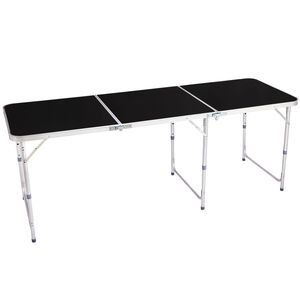 Tavolo Pieghevole in Lega di Alluminio Nero da 6 Piedi - Product Image 4