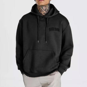 Sudadera con Capucha Oversize de Felpa Francesa Gruesa Personalizada al por Mayor para Hombre, con Bordado y Estampado Puff Esencial - Product Image 2