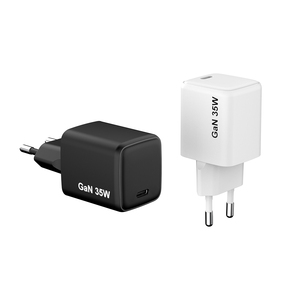 อะแดปเ<span class=keywords><strong>ต</strong></span>อร์ชาร์จเร็ว Mini Gan 35w Type C สำหรับ iPhone Samsung และโทรศัพท์มือถืออื่นๆ รองรับ PD PPS ชาร์จเร็ว 35w พอร์<span class=keywords><strong>ต</strong></span> USB-C มา<span class=keywords><strong>ต</strong></span>รฐาน CE RoHS KC - Product Image 1