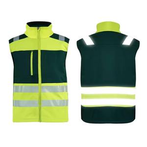 <b>High</b> <b>Visibility</b> Class 3 Reflective Safety Vest Unisex Sleeveless <b>Jacket</b> Custom Logo <b>Softshell</b> Work Vest - Product Image 6