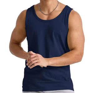 เสื้อกล้ามออกกำลังกายคุณภาพดีสำหรับผู้ชาย เสื้อกีฬาฟิตเนส เสื้อกล้ามเพาะกาย เสื้อกล้ามไร้แขน แห้งเร็ว เหมาะสำหรับการฝึกซ้อม - Product Image 4