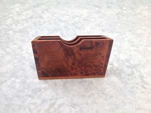 Premium Wooden Business <b>Card</b> Holder | Solid Wood Desk <b>Card</b> Stand | Corporate <b>Office</b> Gift - Product Image 4